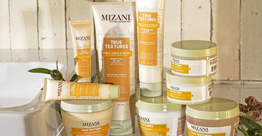 Mizani Products Displayed for Texture Care
