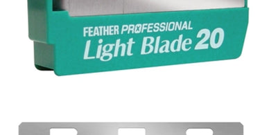 Feather Prolight Blades 20 Pack - Professional razor blades for sensitive skin