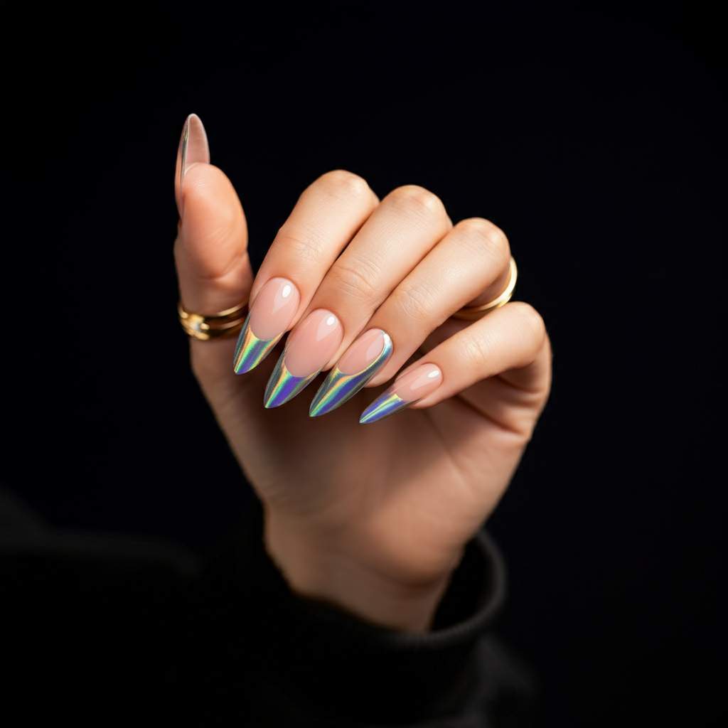 2025’s Bold Black & Silver Nail Wave