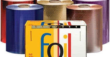 5 x 1200 Economy Roll Foil in Red by Product Club displayed in its dispenser box