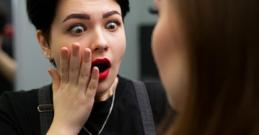 Professional advising client on eyebrow care