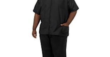 A Size Above Plus Size Barber Jacket for Men - Comfortable and Stylish Professional Apparel