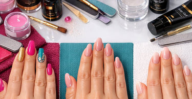 Comparison of acrylic, hard gel, and poly gel nail enhancements for profit, timing, and client retention in a salon.