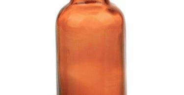 Amber Bottle and Lid 1 oz. for spa and salon product storage