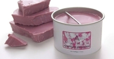 Amber Egyptian Geranium Wax 14 oz. tub for professional hair removal, a hard wax with a soothing geranium scent.