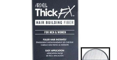 Ardell Thick FX Hair Building Fiber - White 0.42 oz. product packaging, showcasing the brand's professional hair solution for thinning hair and confidence boost.