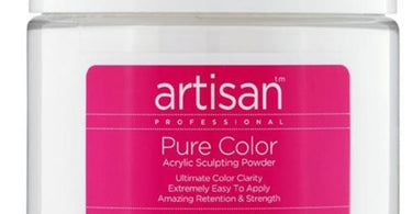 Artisan Brilliant White Acrylic Nail Powder in a professional salon setting