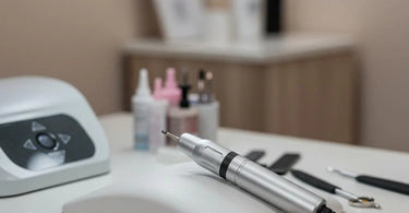 Professional nail drill for salon use with precision bits