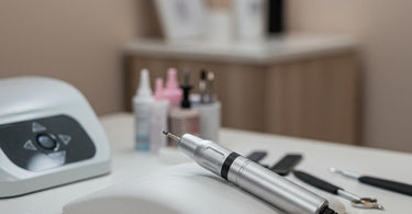 Professional nail drill for salon use with precision bits