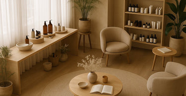 Spa professional having a warm conversation with a client during consultation