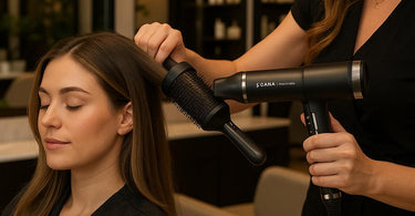 GAMA iQ3 Perfetto Hair Dryer - sleek black professional hair dryer with advanced ionic technology