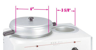 Double wax warmer in a professional salon setting