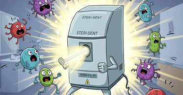 Steri-Dent Dry Heat Sterilizer for salons and spas, ensuring germ-free tools and a safe workspace