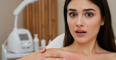 Close-up of wax being applied during a professional spa treatment