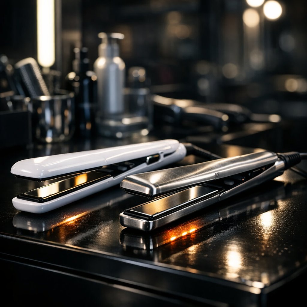 Ceramic vs. Titanium Flat Irons for Salon Use: A Stylist's Breakdown | Pure Spa Direct Ceramic vs. Titanium Flat Irons for Salon Use: A Stylist's Breakdown | Pure Spa Direct