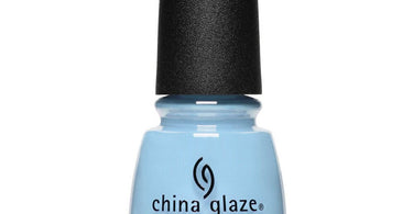 China Glaze Water-Falling In Love nail polish bottle showing romantic pink shade