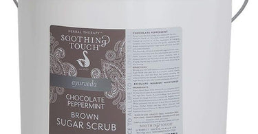 Chocolate Peppermint Brown Sugar Scrub 15 lb tub by Soothing Touch - professional spa exfoliant
