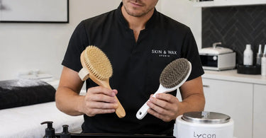Comparison of synthetic and natural bristle body brushes for professional spa and salon exfoliation treatments