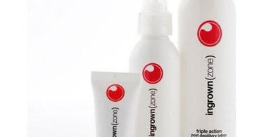 Ingrown hair serum and waxing products for spa professionals