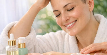 A compassionate spa professional performing a gentle, hydrating facial treatment on a client in a serene, softly lit treatment room.