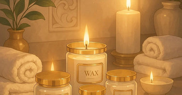 Luxurious spa waxing setup with warm wax, elegant towels, and soothing ambiance for a premium subscription service