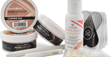 Cuccio Pro Nudecrylics Cover Powder Kit for natural-looking acrylic nails