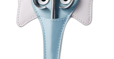 Rubis Nail Scissors with Elephant Pouch - Cute and Professional Salon Tool