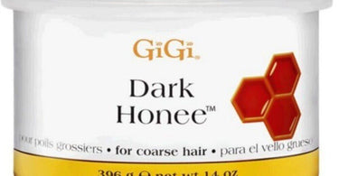 GiGi Dark Honee Wax 14 oz tub for professional hair removal on coarse hair and sensitive skin
