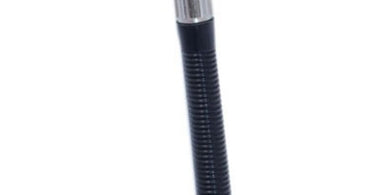 Close-up professional photo of the Diamond Edge Classic Safety Razor with its sleek stainless steel handle and precision blade.