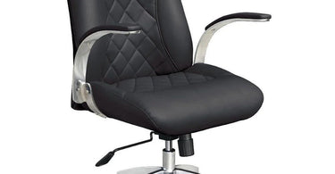 Ergonomic Diamond Rolling Customer Chair by Whale Spa
