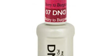 DND Mood Gel Soak-Off Gel Polish in Berry To Burgundy showing color transition effect
