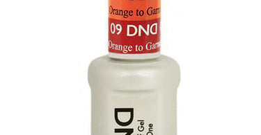 DND Mood Gel #09 Orange To Garnet 0.5 oz professional temperature-changing soak-off gel nail polish for salon manicures