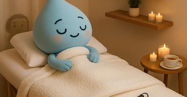A cozy massage table with a heated warmer, luxurious sheets, and spa accessories for ultimate client comfort