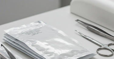 Dry heat sterilization pouches for spa and salon tools