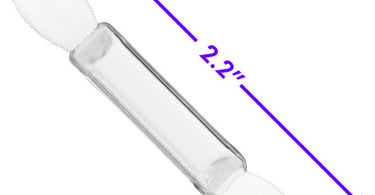 Dual Ended Point Tip Eye Shadow Applicators in white and clear - bulk package of 1,500 professional makeup tools