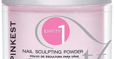 Entity Sculpting Powder Pinkest Pink 0.8 oz jar for professional nail sculpting and acrylic nail enhancements.