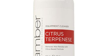 Equipment Cleaner 16 oz by Amber Products bottle for removing wax from salon equipment and tools
