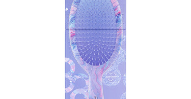 Framar Moonstone Detangle Brush Collection - Sapphire displayed on a salon station