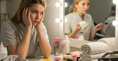 Spa professional performing a facial treatment on a client