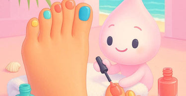 Vibrant summer nail polish colors for pedicures, featuring beachy blues and sunset corals