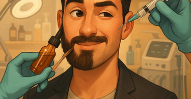 Modern man receiving a facial treatment at a spa, showcasing the rise of male aesthetic upgrades