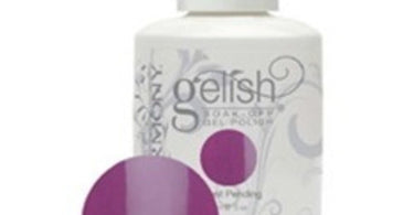 Gelish Color Coat Soak Off Gel Polish in the shade It's A Lily, a soft creamy pink, shown on a manicured nail.