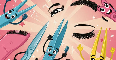 Tweezerman precision beauty tools including slanted tweezers, point tweezers, and cuticle nippers for professional salon use