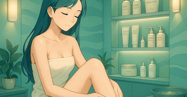 Esthetician performing a waxing service on a client's arm in a modern spa setting