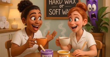 Hard wax and soft wax comparison for professional estheticians