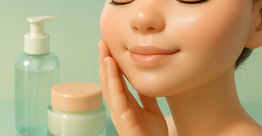 Before and after microdermabrasion treatment showing glowing skin results