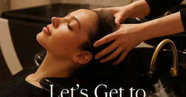 Relaxing head spa treatment with warm towels and scalp massage