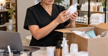 Organized retail return inspection process for professional spa and salon products