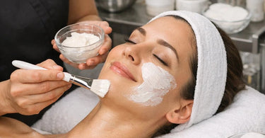 A graphic design image for a blog post titled How to Create Controversial Content That Sparks Engagement Without Canceling Yourself featuring a megaphone and a calm smiling face icon to represent bold but safe marketing for salons and spas.