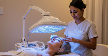 LED Light Therapy facial treatment at spa